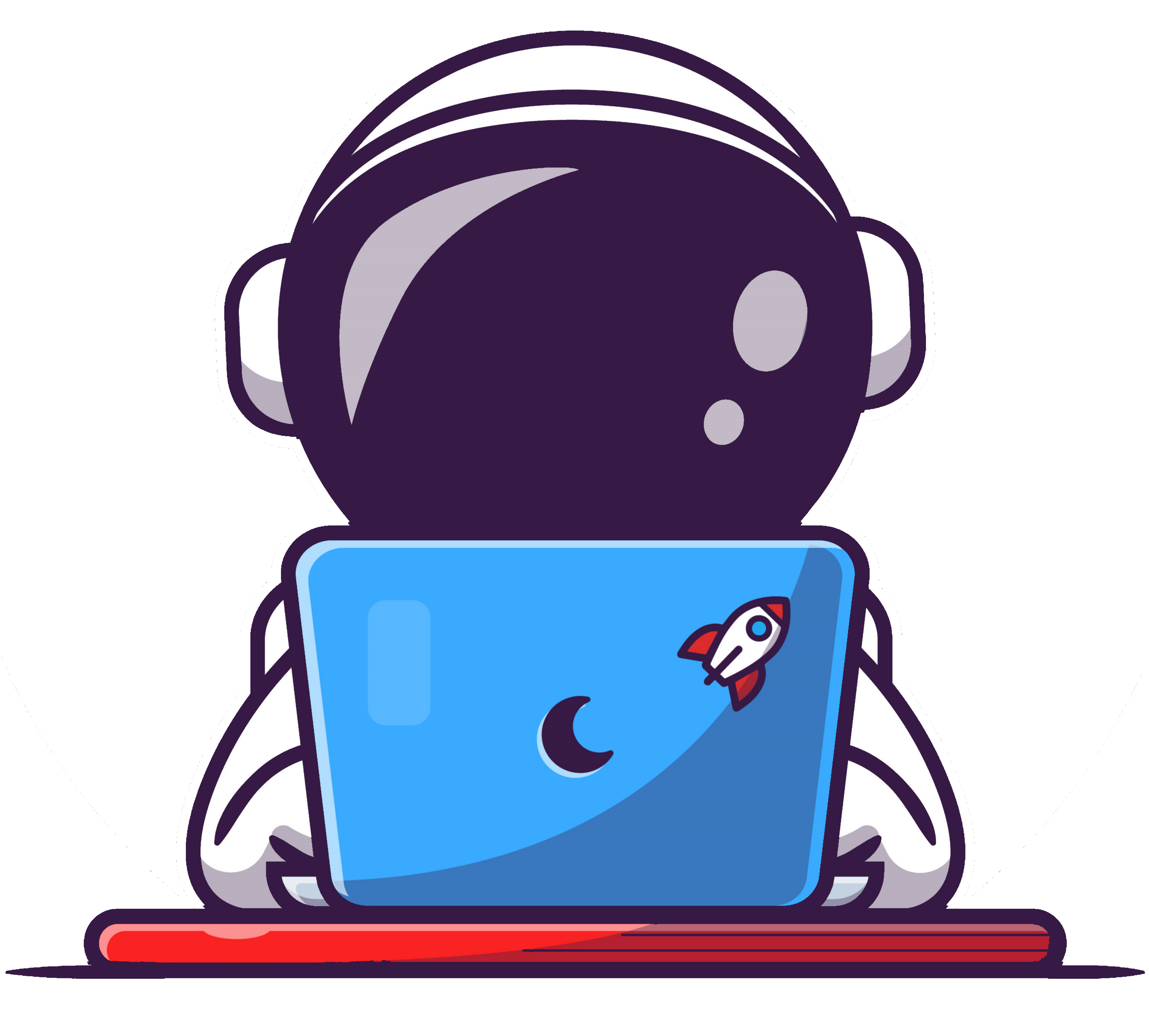 Astronaut on computer